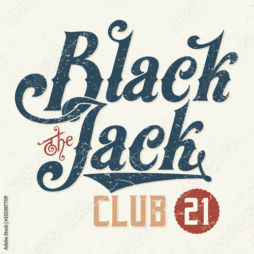 The Black Jack Club - Tee Design For Print