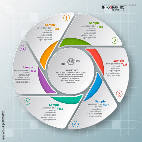 Abstract 3D Paper Infographics