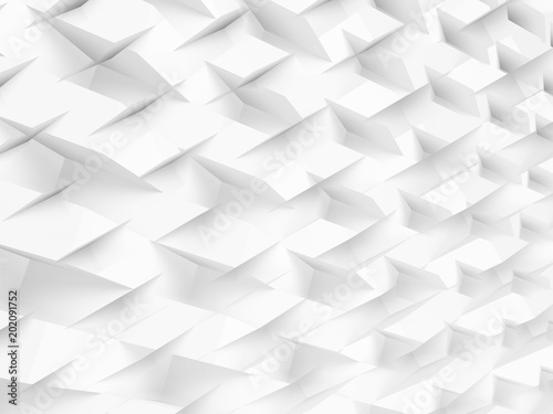 Abstract white background pattern 3 d