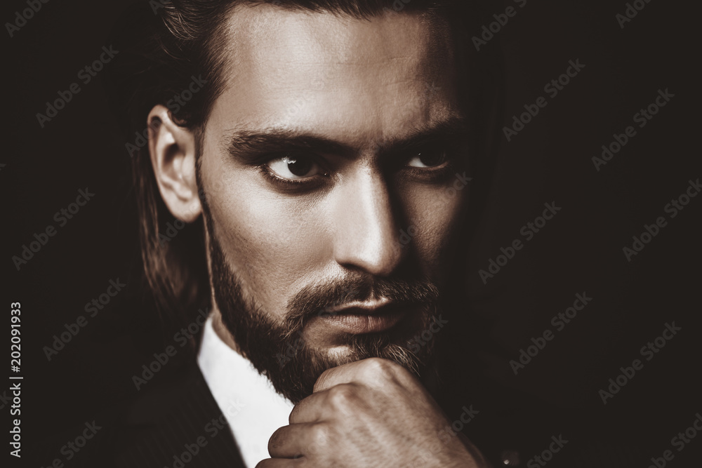 Fototapeta premium face of handsome man