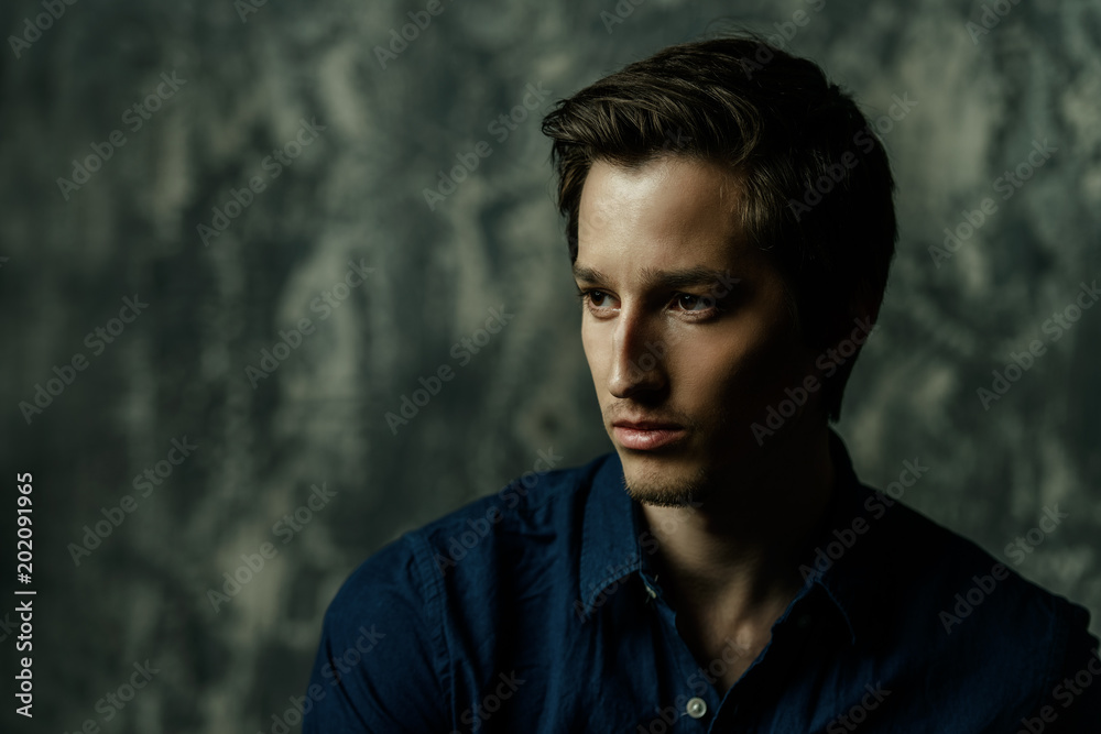 groomed pensive man groomed pensive man