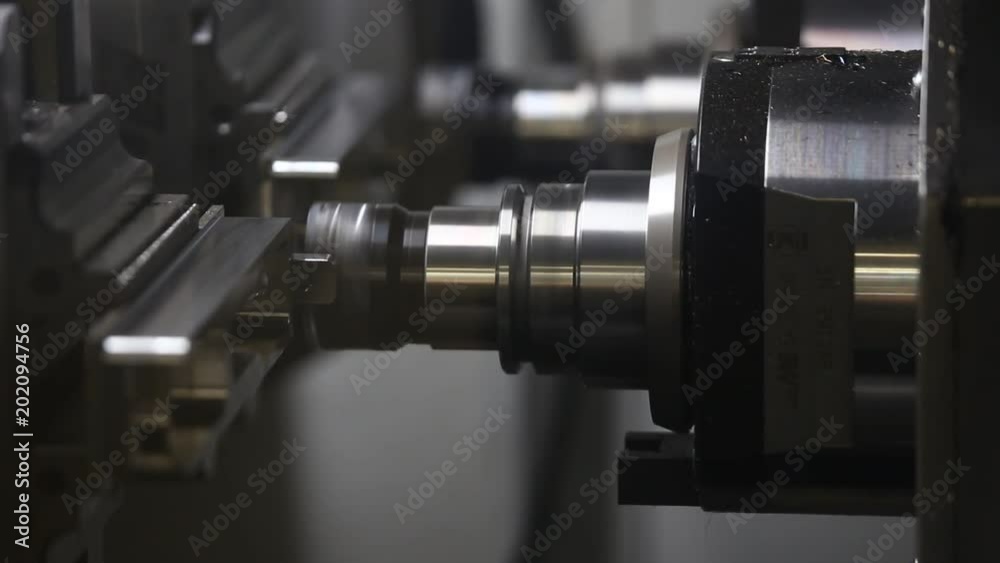 Machine for grinding metal parts. Modern automated factory Machine for grinding metal parts. Modern automated factory