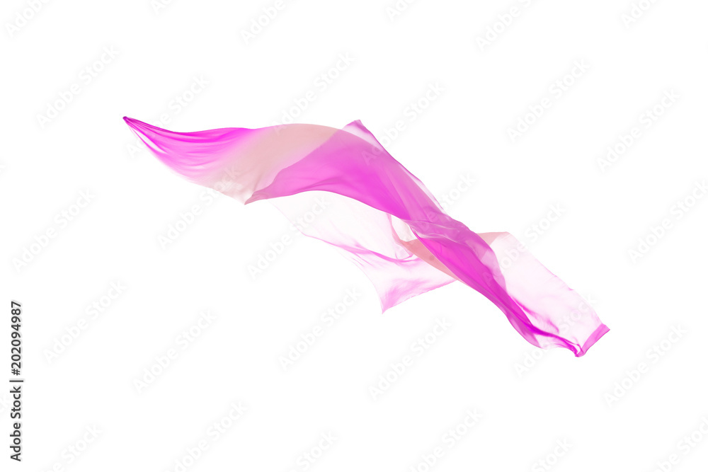 flying fabric separated on white background. flying fabric separated on white background.