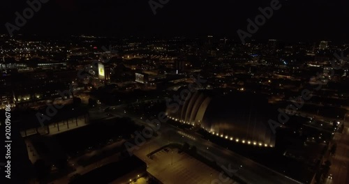 4K Drone Flyover of Bartle Hall in Downtown Kansas City