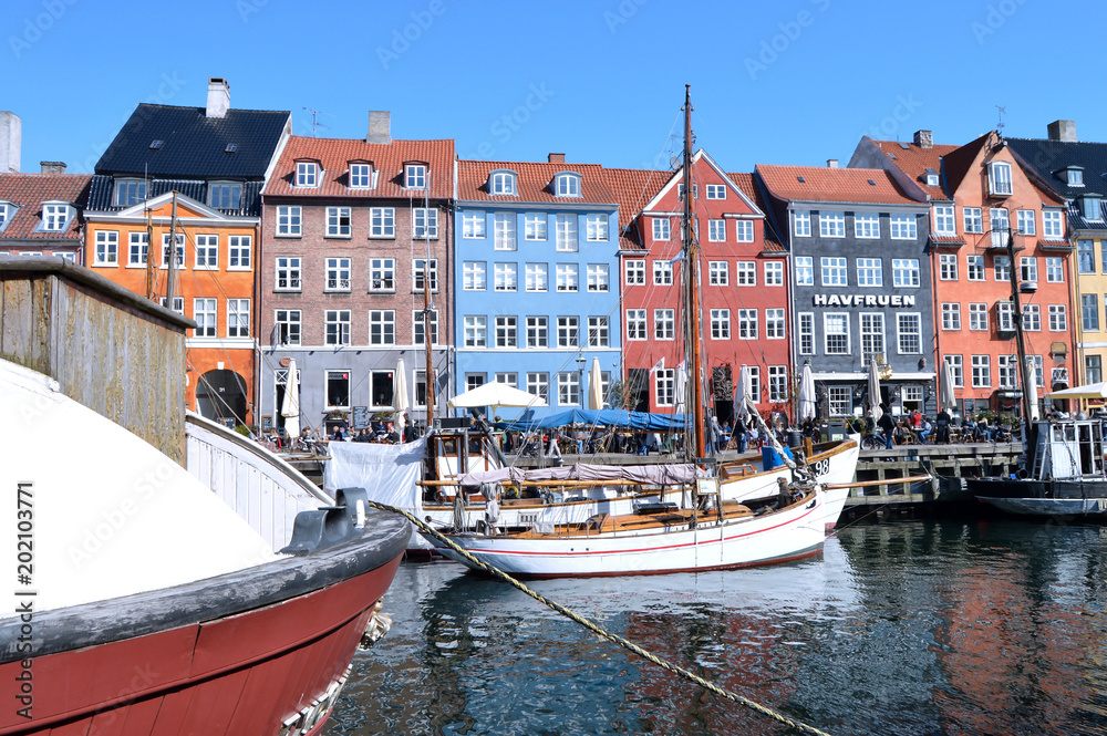 Travel to Europe under spring,Copenhagen in the Denmark