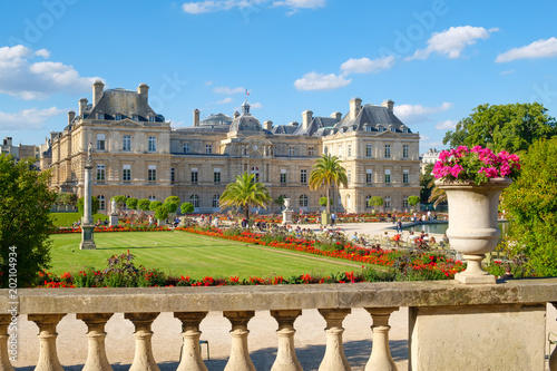 The Luxembourg Palace and gardens in Paris photo