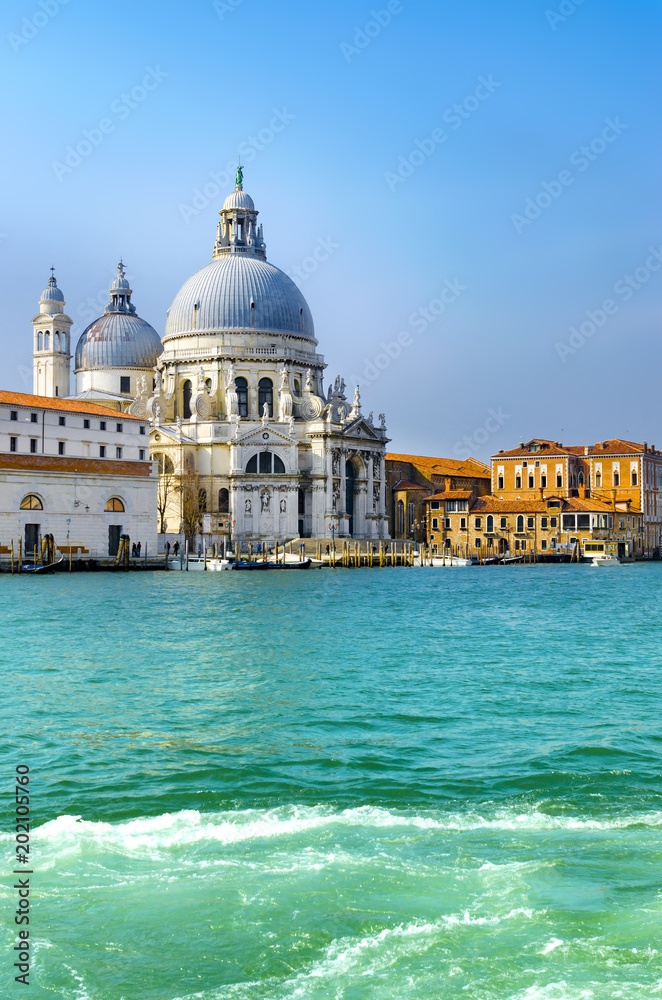 Basilica Di Santa Maria della Salute in Venice in the morning
