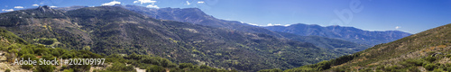 A panoramic view over "La Sierra de Bejar" mountains at Caceres Province, Extremadura, Spain