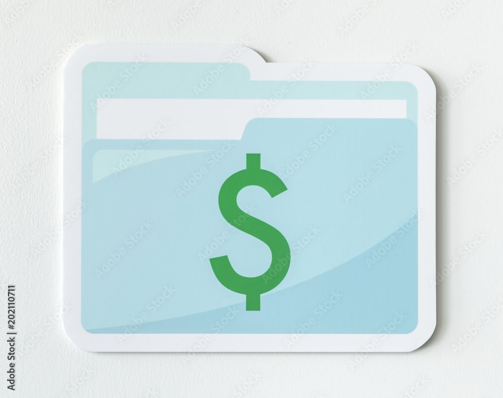 Business financial management document icon Business financial management document icon