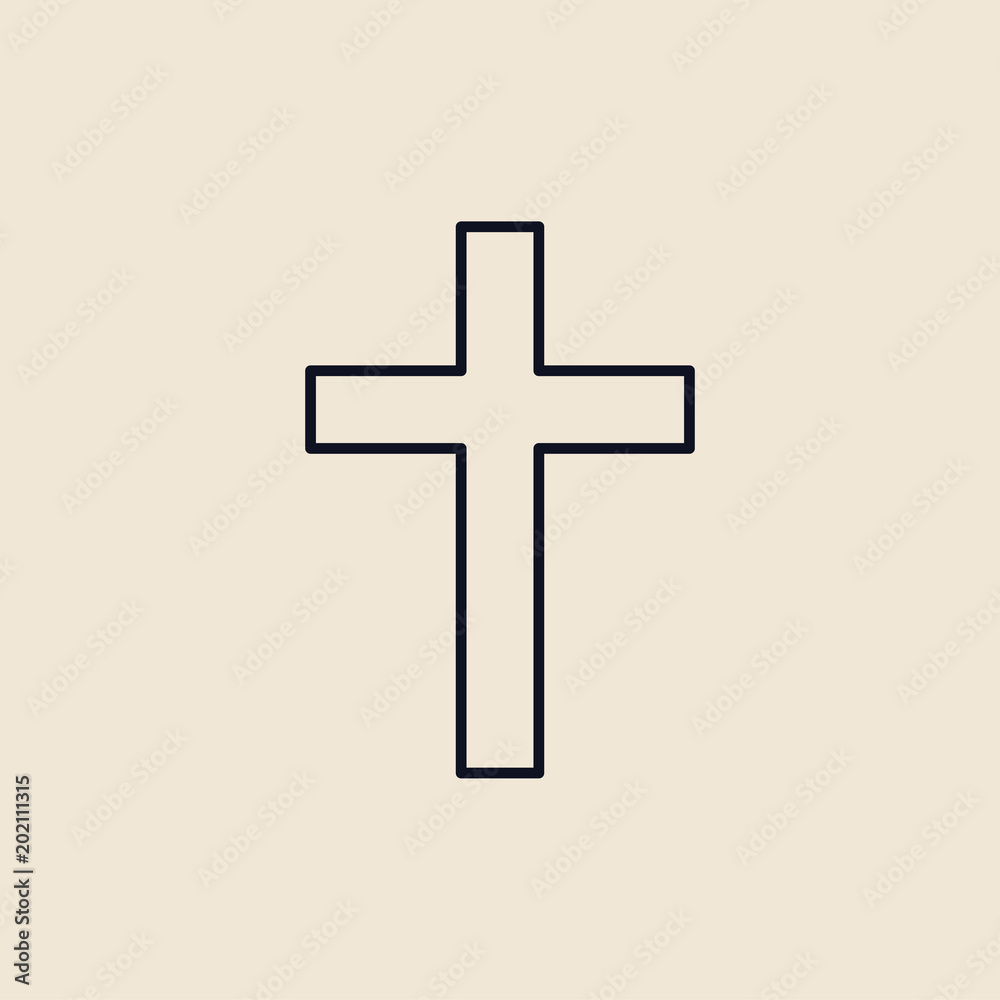 Illustration of a Christian cross Illustration of a Christian cross