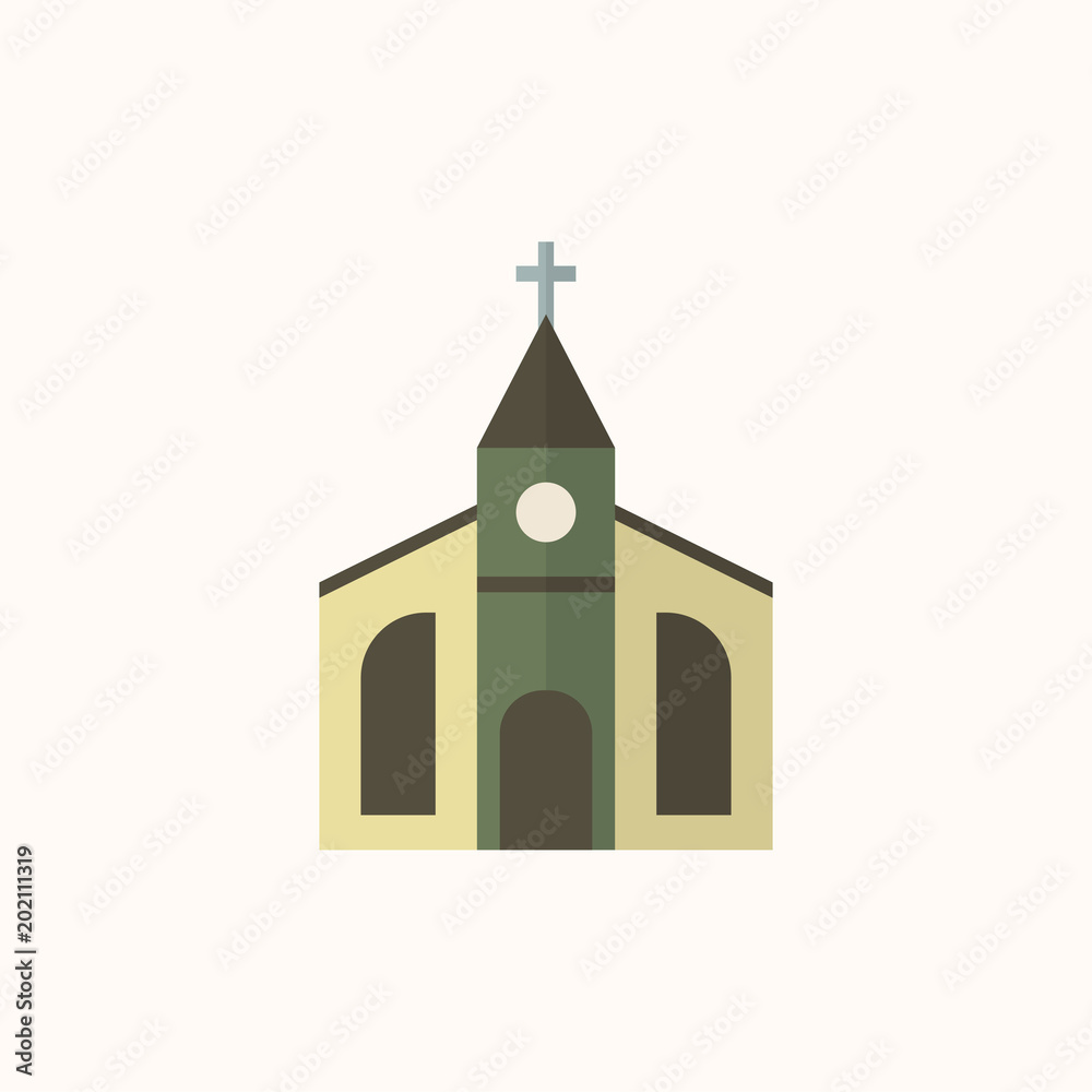 Illustration of a Christian church Illustration of a Christian church