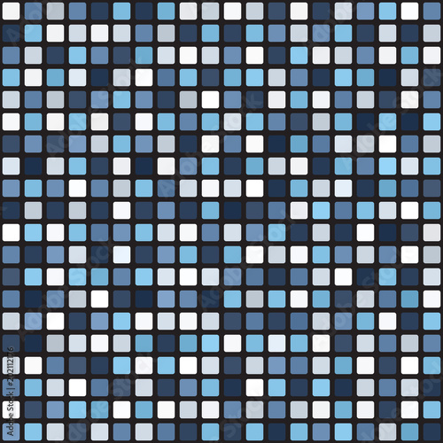 Rounded square pattern. Seamless vector