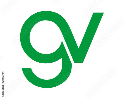 green initial typography typeset alphabet font image vector icon