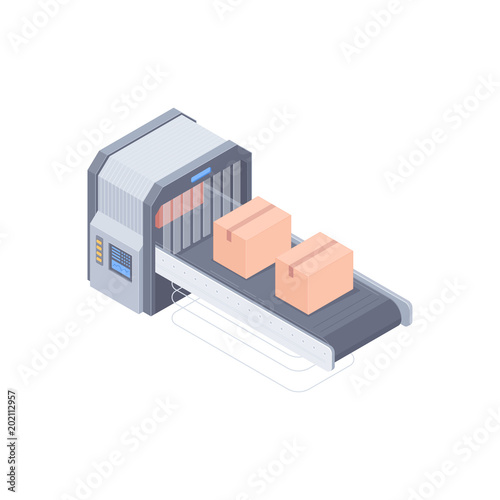 Smart automated boxing line in a warehouse