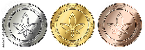  FlorinCoin (FLO) coin set.