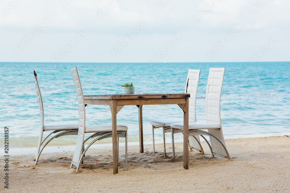 Fototapeta premium Restaurant on the tropical beach