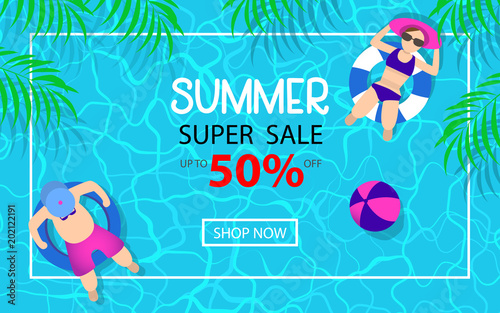 summer time hot sale advertising background