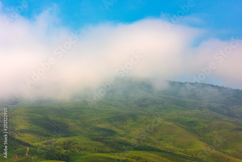 Cloud over the mountains