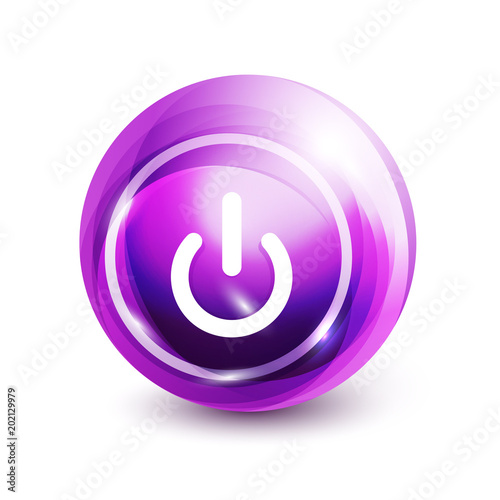 Power button icon, start symbol