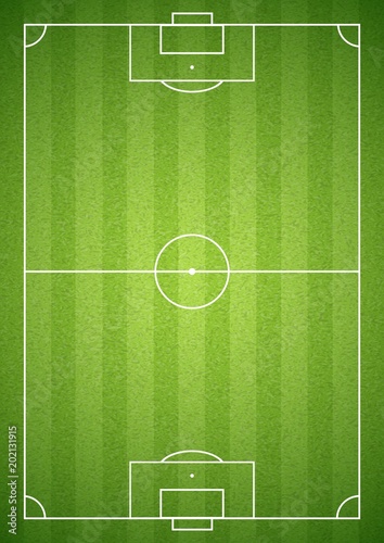 Soccer green field