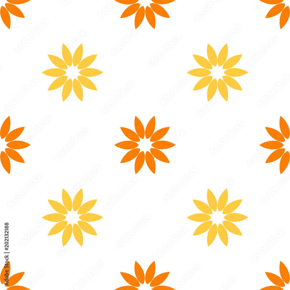Seamless flower pattern. Seamless flower pattern.