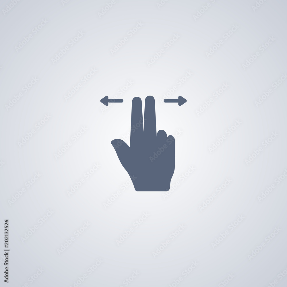 Fototapeta premium Double-tap slide icon