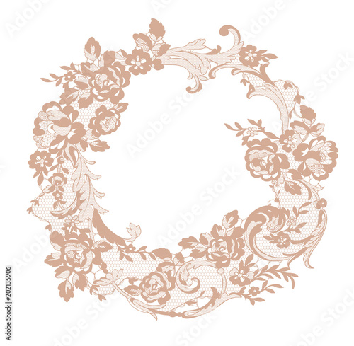 lace flower frame