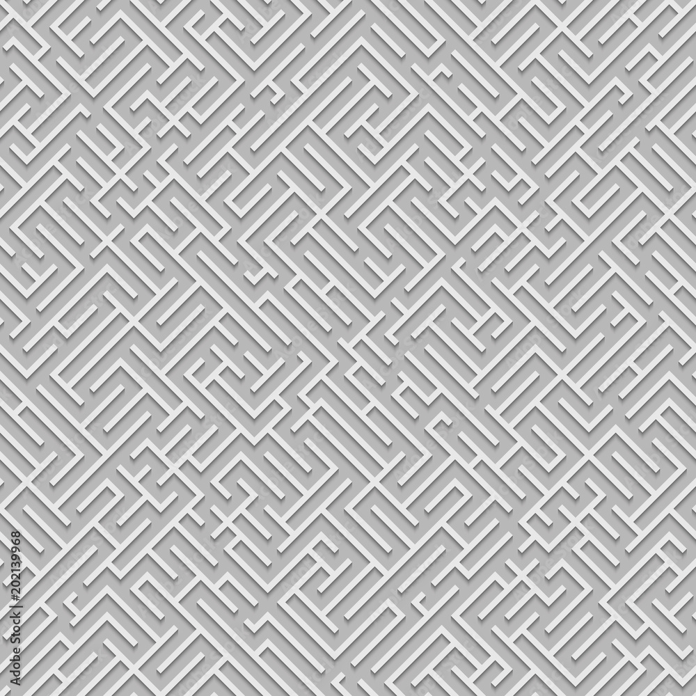 Striped seamless geometric background. Monochrome maze seamless pattern. Striped seamless geometric background. Monochrome maze seamless pattern.