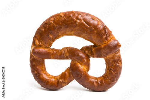 German pretzel isolated
