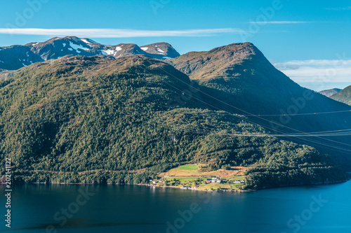 Wallpaper Mural Fjord with mountains, Norway Torontodigital.ca