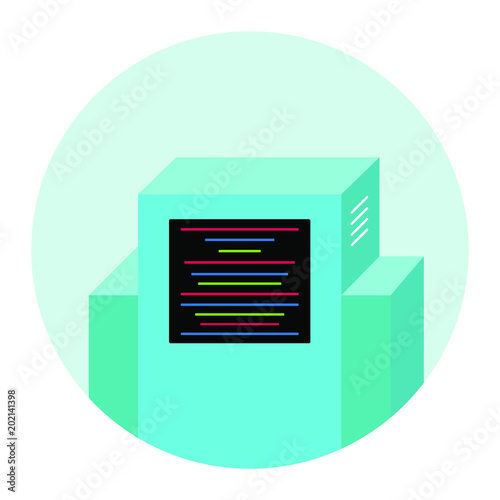 Chat bot character sign icon vector illustration. Virtual Assistance in the websites or chats. Concept of Artificial Intelligence chatbot isolated on white background. I like chatting!