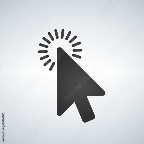 Click vector icon, cursor s...