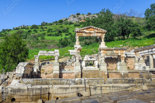 Celsus Library ancient city in Ephesus, Turkey