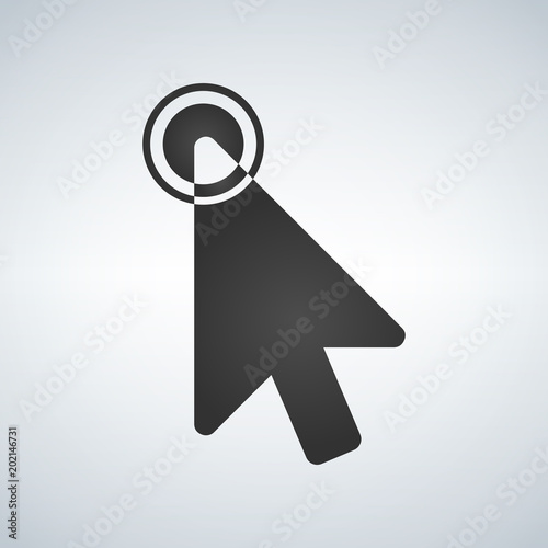Click vector icon, cursor s...