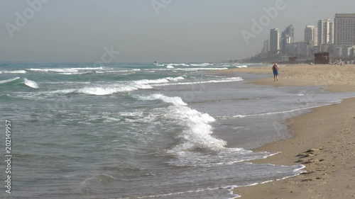 Sea coast near Tel Aviv, Israel