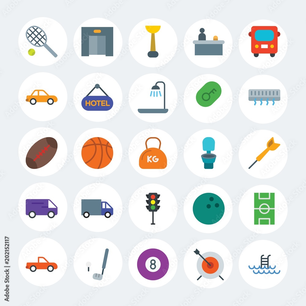 Modern Simple Set of transports, hotel, sports Vector flat Icons. Contains such Icons as tennis, bowling, background, game, green and more on white cricle background. Fully Editable. Pixel Perfect. Modern Simple Set of transports, hotel, sports Vector flat Icons. Contains such Icons as tennis, bowling, background, game, green and more on white cricle background. Fully Editable. Pixel Perfect.