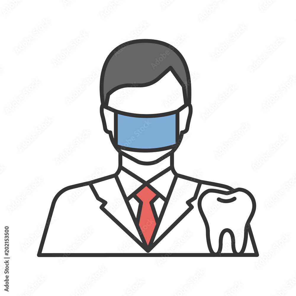 Dentist color icon Dentist color icon