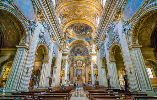 Church of Santa Maria in Vallicella (or Chiesa Nuova), in Rome, Italy.