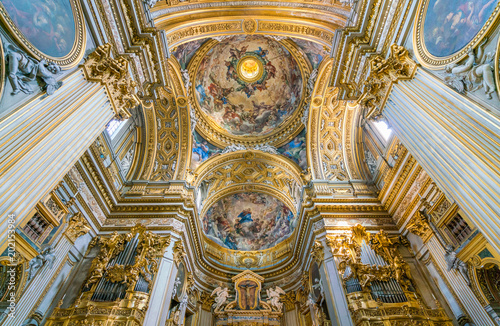 The dome of the Church of Santa Maria in Vallicella  or Chiesa Nuova   in Rome  Italy.