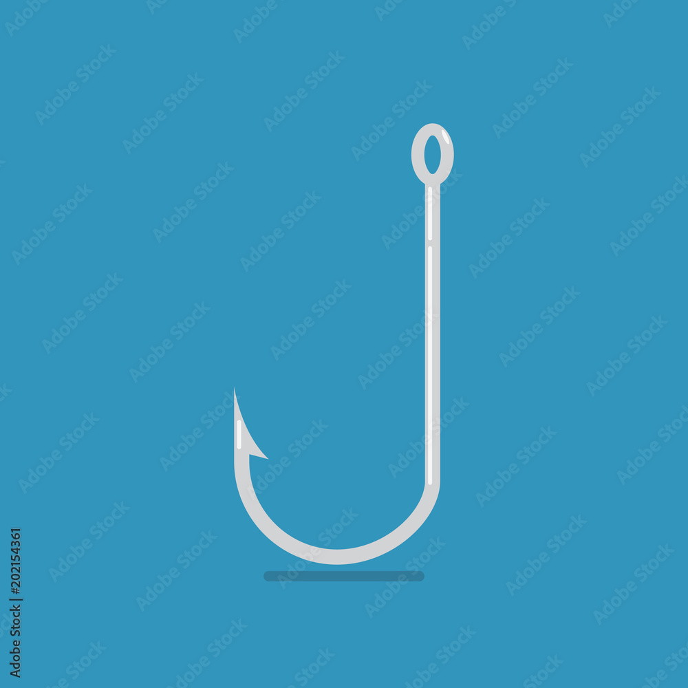 Hook icon fisherman equipment Hook icon fisherman equipment