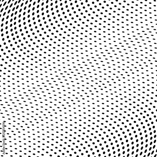 Abstract halftone pattern. Vector halftone dots background for design banners, posters, business projects, pop art texture, covers. Geometric black and white texture