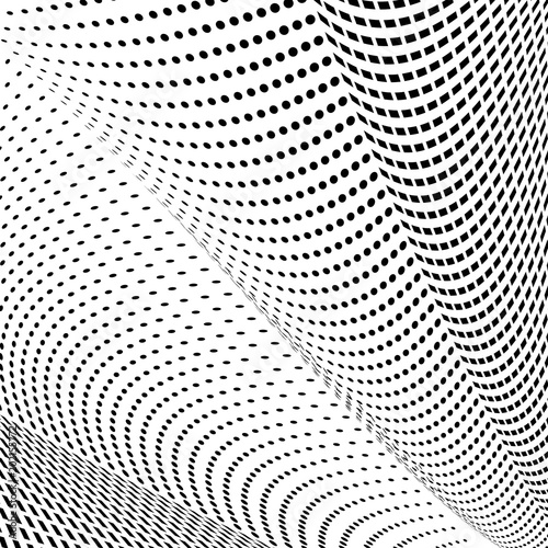 Abstract halftone pattern. Vector halftone dots background for design banners  posters  business projects  pop art texture  covers. Geometric black and white texture.