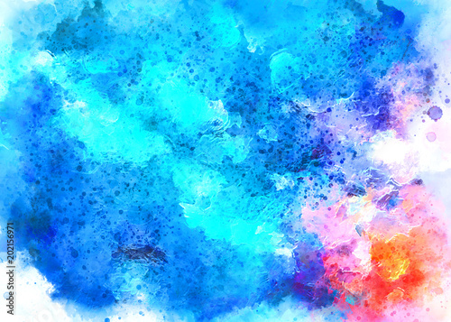 Abstract watercolor texture background. Colorful painting artwork.