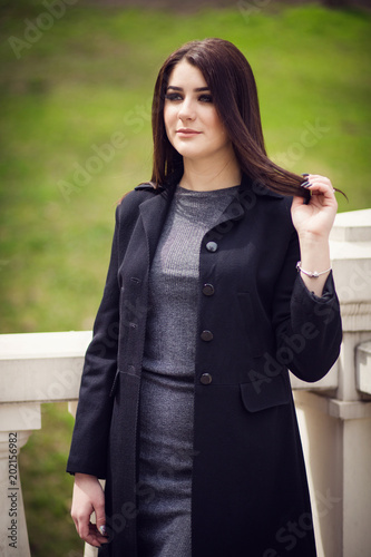 girl posing on street
