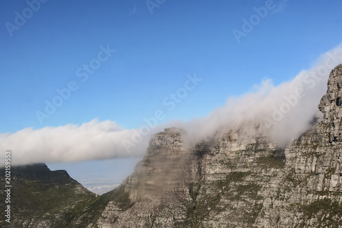 fog at the table mountains in Capetown