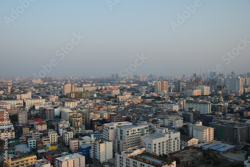Panorama of Bangkok, capital city of Thailand