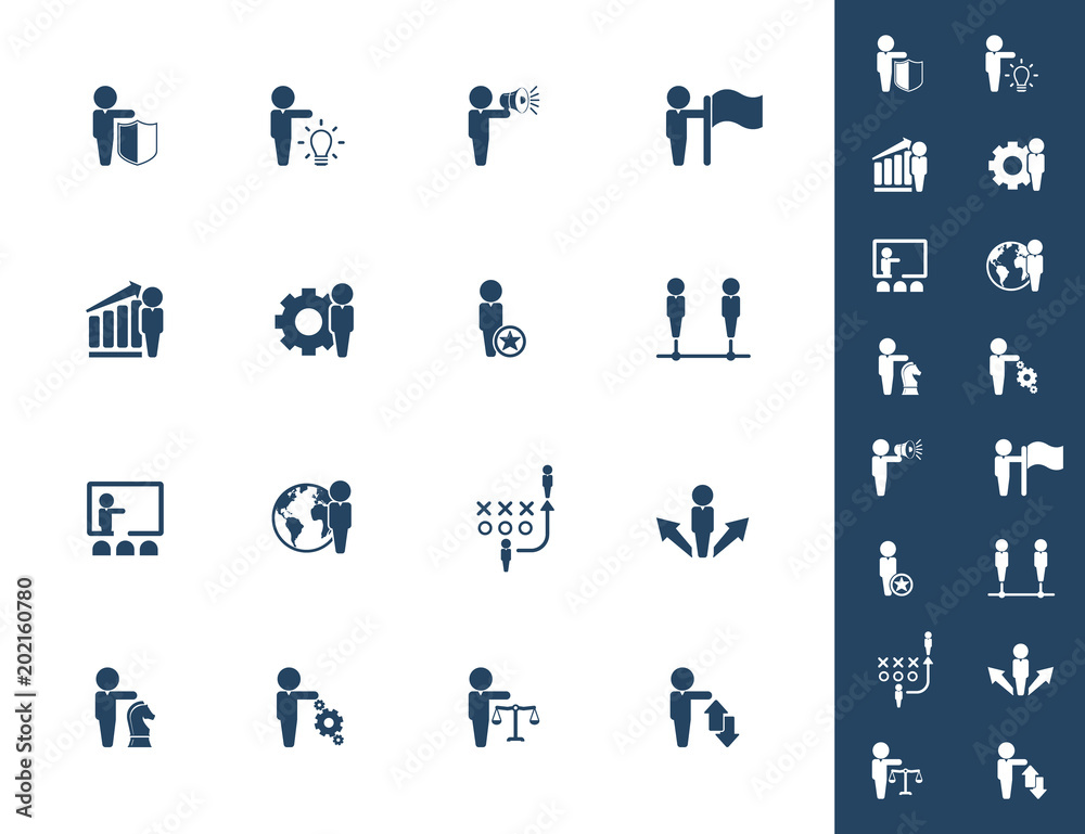 Simple Set of Business People Related Vector Icons