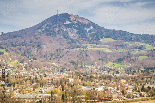 Aussicht auf die Stadt Salzburg von der Festung Hohensalzburg in Österreich photo