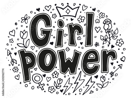 Girl power quotes and illustrations