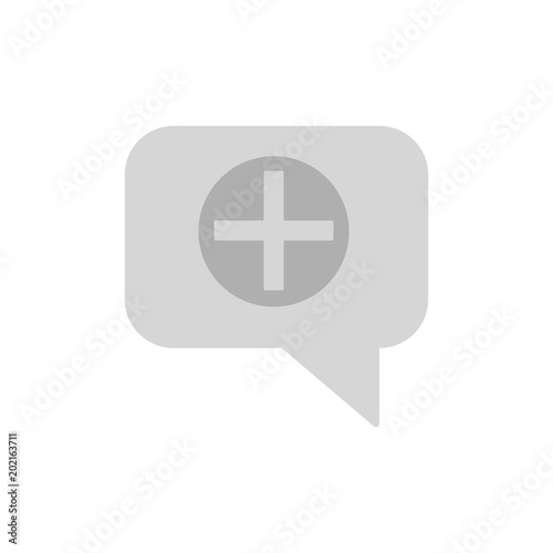Add speech bubble icon